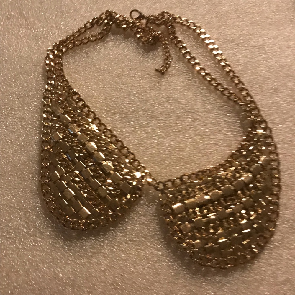 Gold Statement Collar Necklace - Women Jewelry